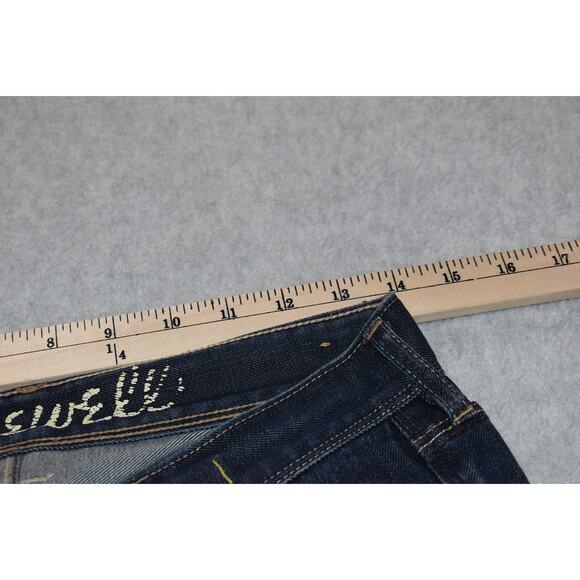 Madewell Jeans Womens Size 26 x 31 Rail Straight Fit Blue Cotton Blend - Picture 6 of 10